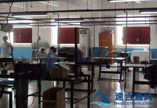 宣城负压风机加水帘解决服装厂车间降温工程方案 宣城负压风机加水帘解决服装厂车间降温工程方案
